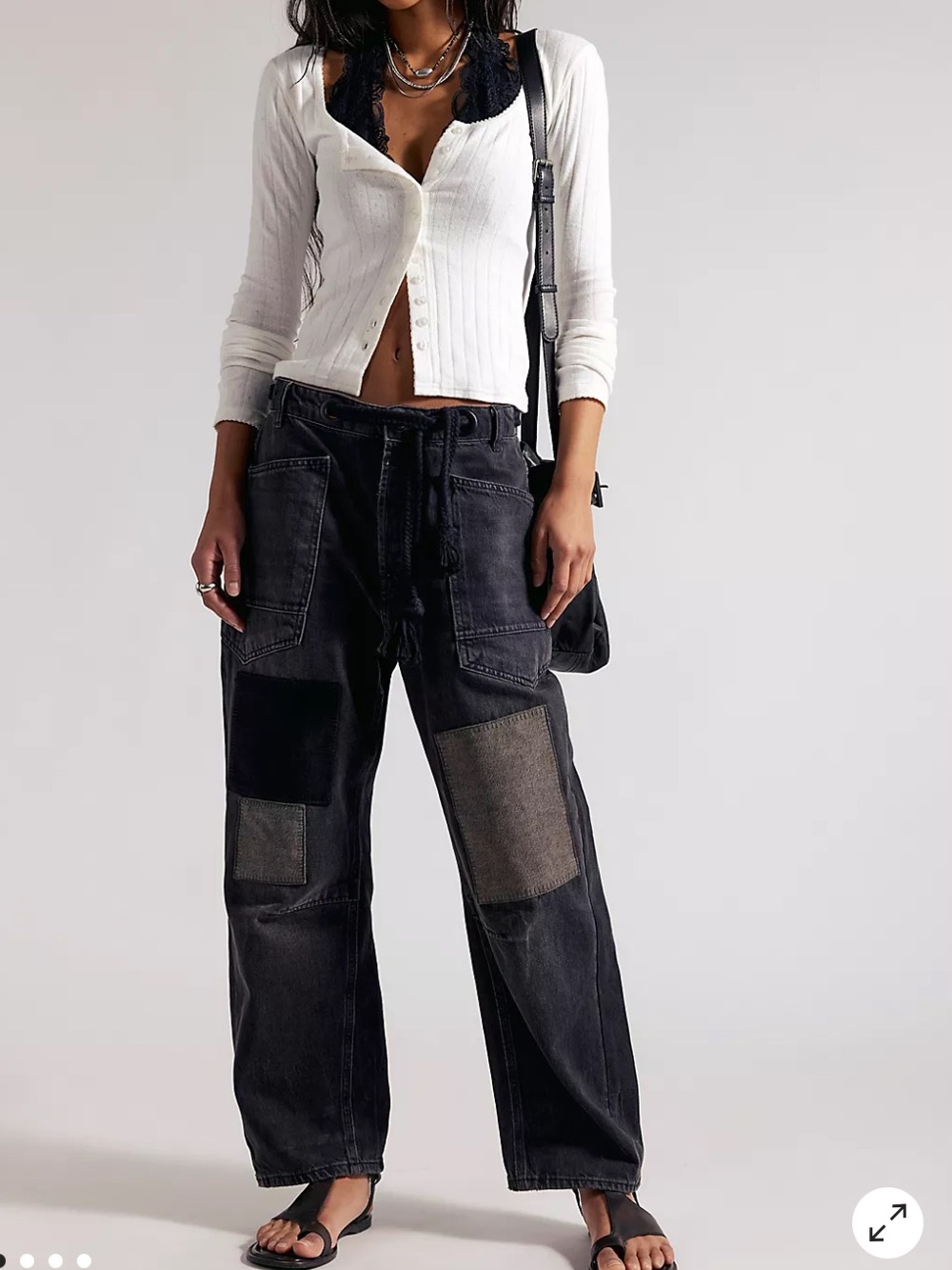 We The Free Moxie Pull-On Barrel Jeans Size 28